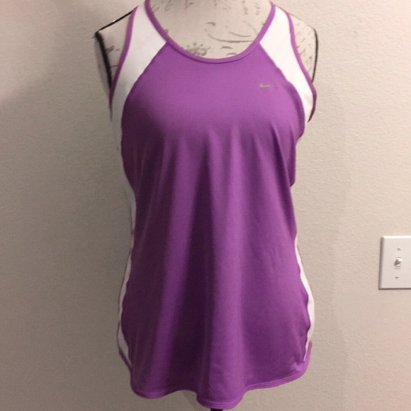 Nike Tops - ❤️ Nike Purple & White Dri-Fit Tank Size